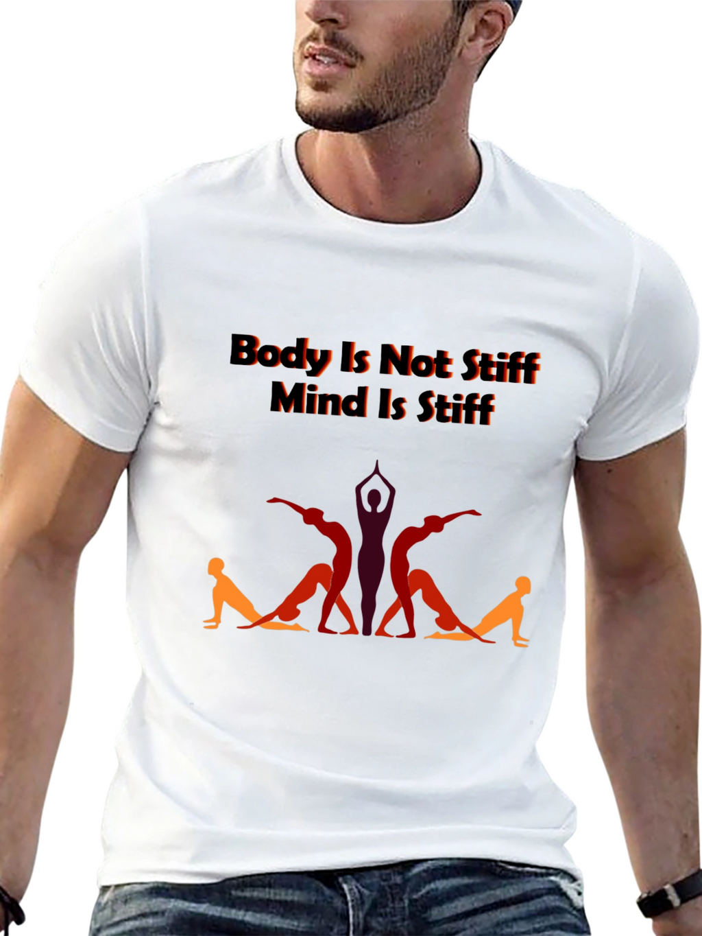Yoga Body Mind T-Shirt - Stiff Body Supple Mind