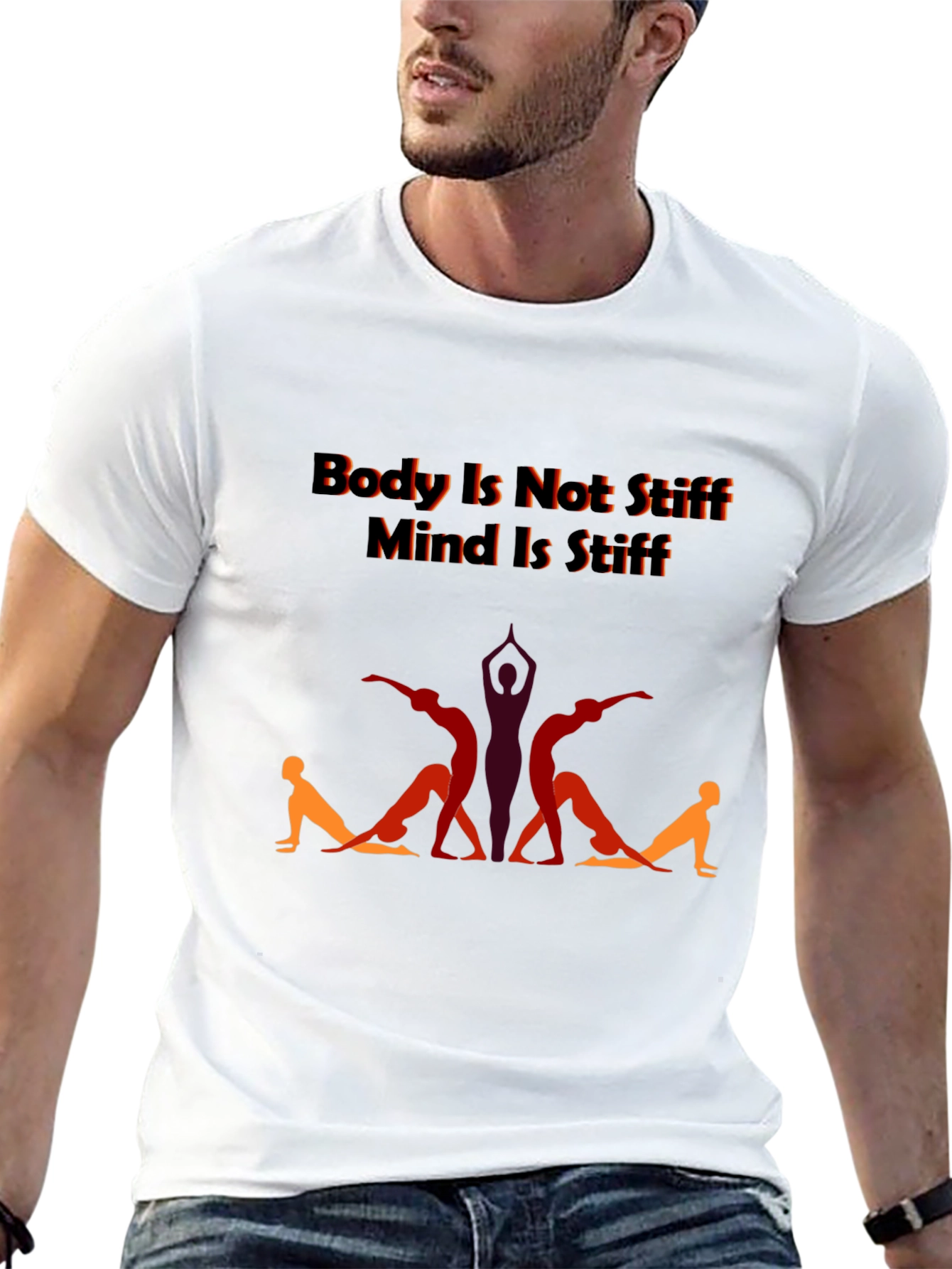 Yoga Body Mind T-Shirt - Stiff Body Supple Mind