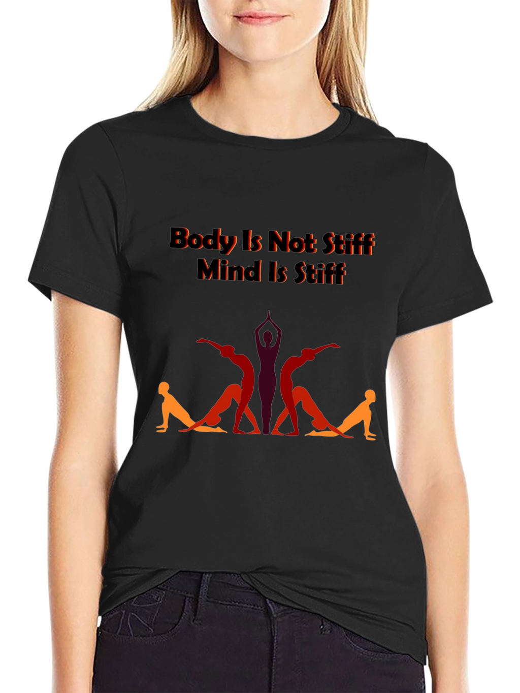 Yoga Body Mind T-Shirt - Stiff Body Supple Mind