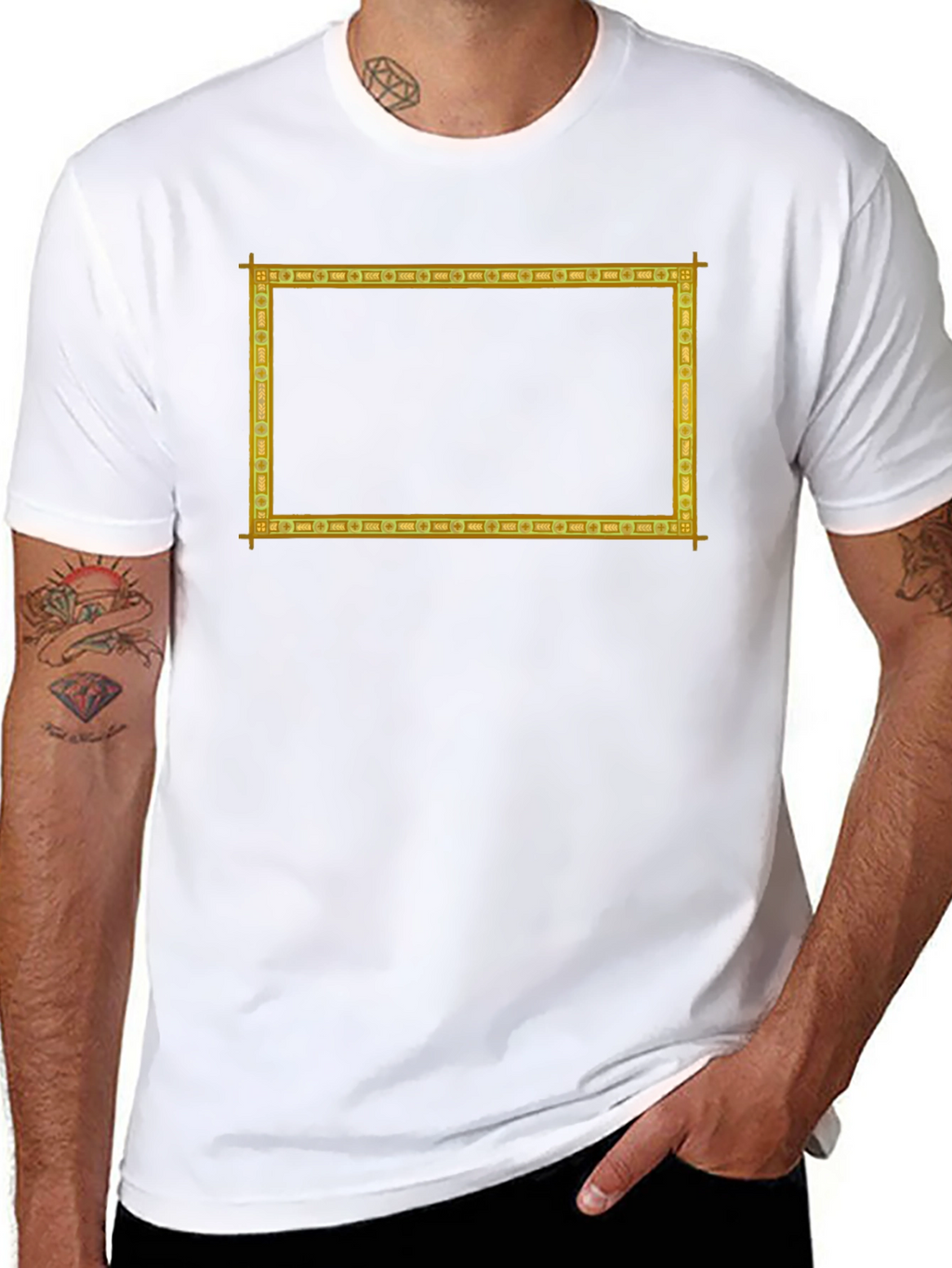 Framed Graphic Tee - Rectangle Print