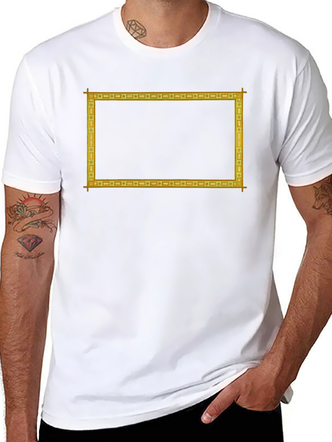 Framed Graphic Tee - Rectangle Print