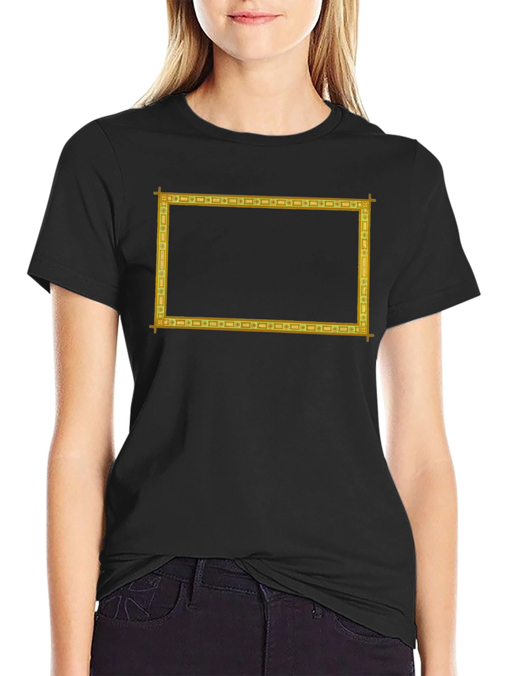 Framed Graphic Tee - Rectangle Print