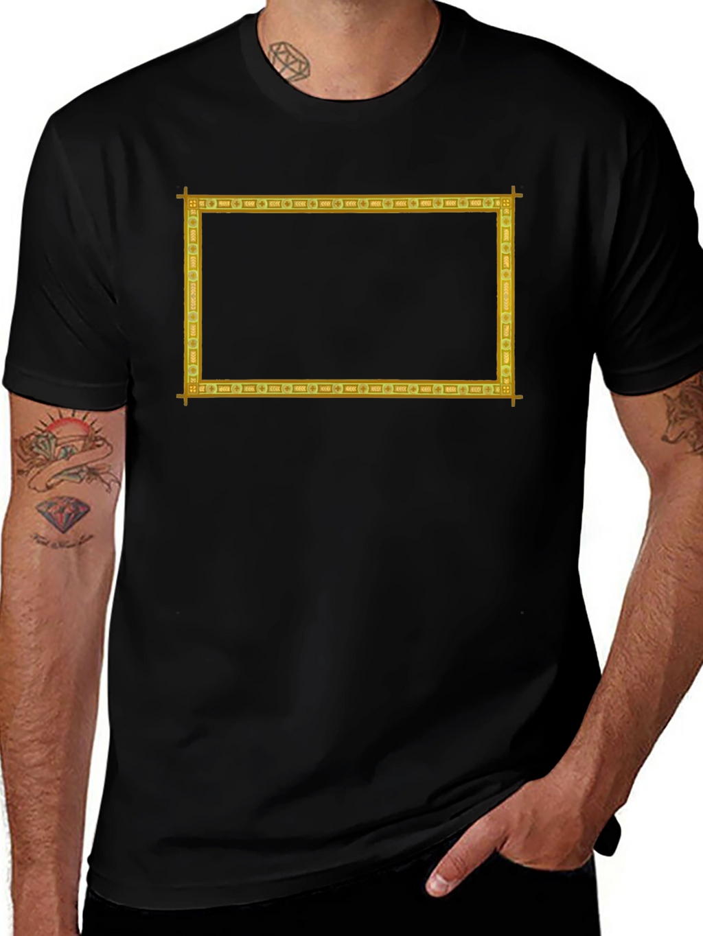 Framed Graphic Tee - Rectangle Print