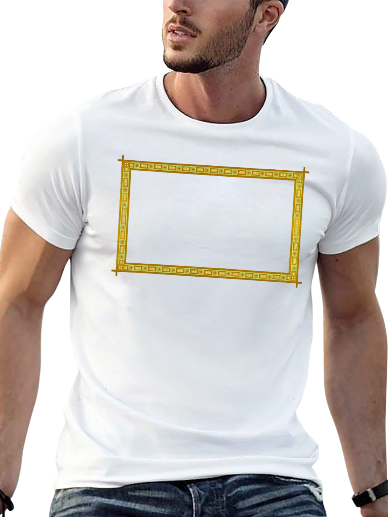 Framed Graphic Tee - Rectangle Print