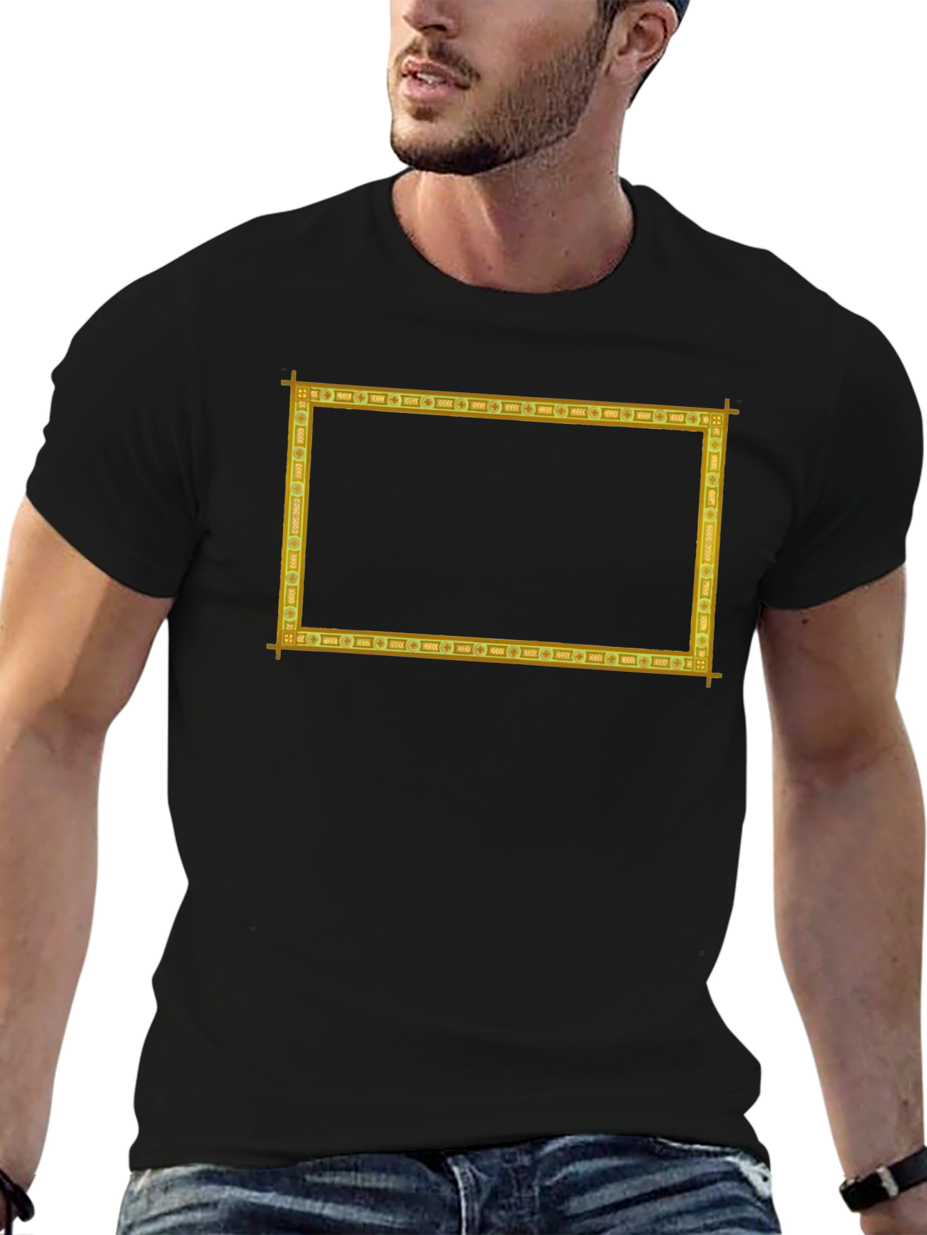 Framed Graphic Tee - Rectangle Print