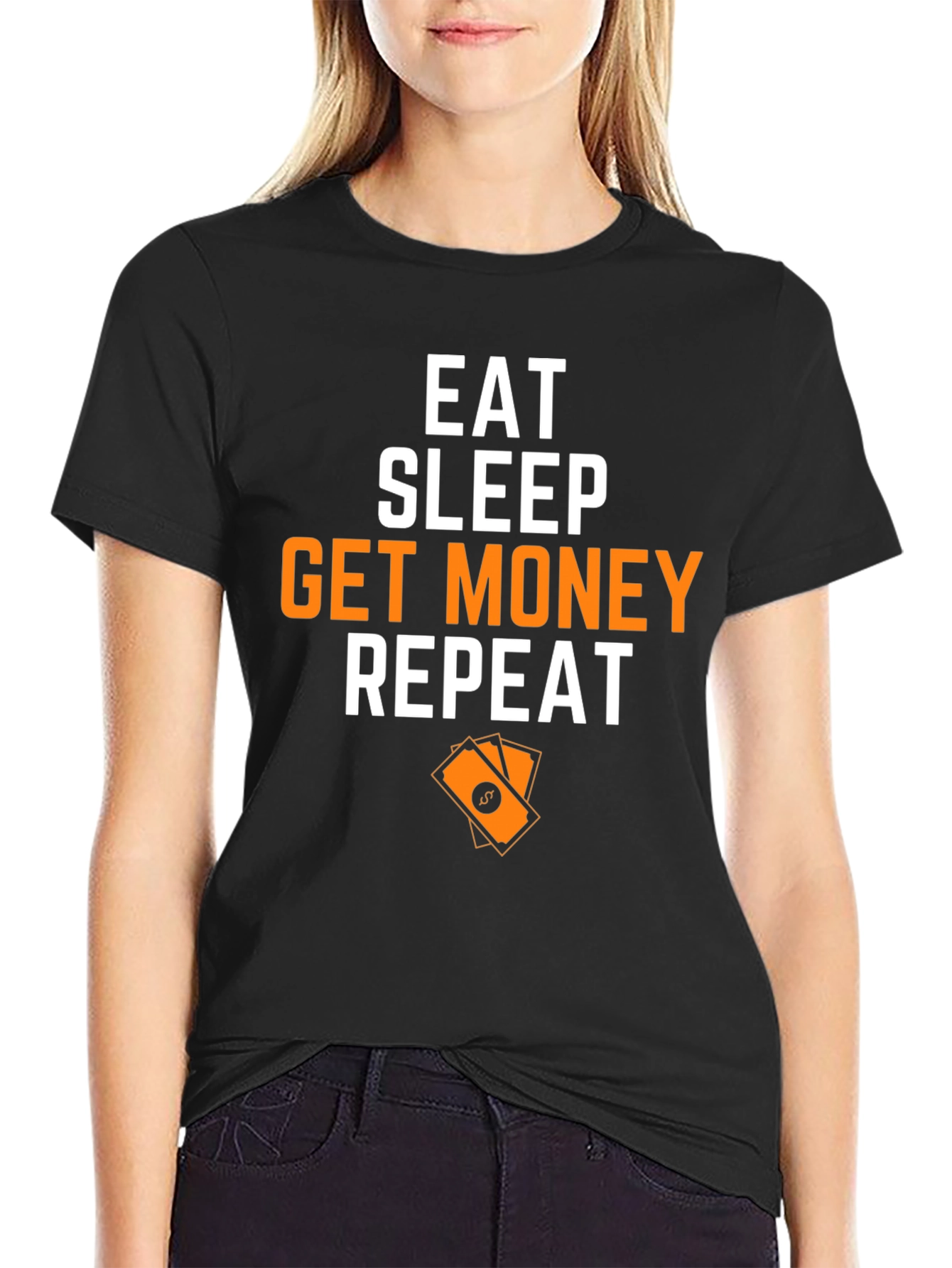 Eat Sleep Get Money Repeat Graphic T-Shirt