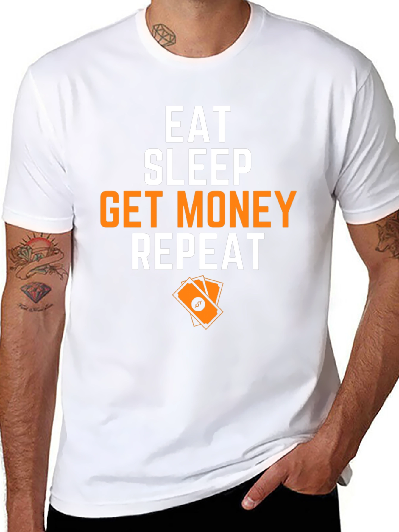 Eat Sleep Get Money Repeat Graphic T-Shirt