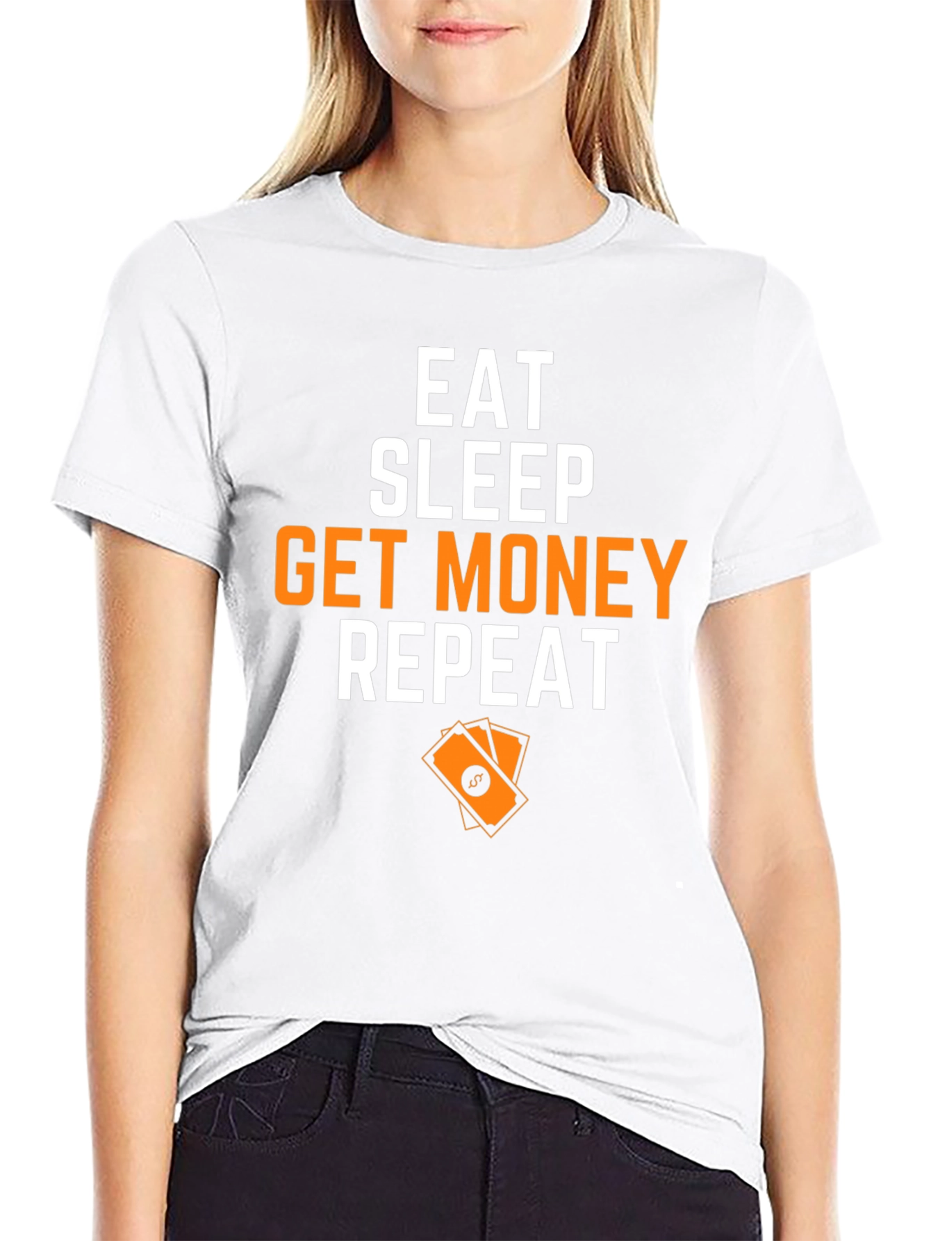 Eat Sleep Get Money Repeat Graphic T-Shirt