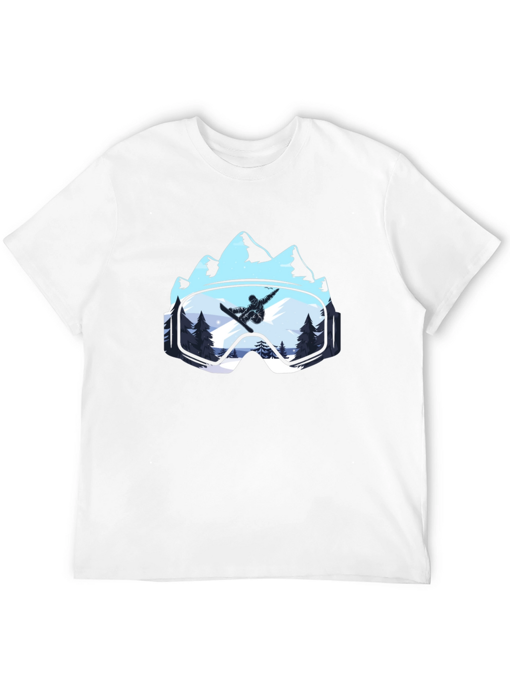 Snowboarder Mountain Goggles T-Shirt