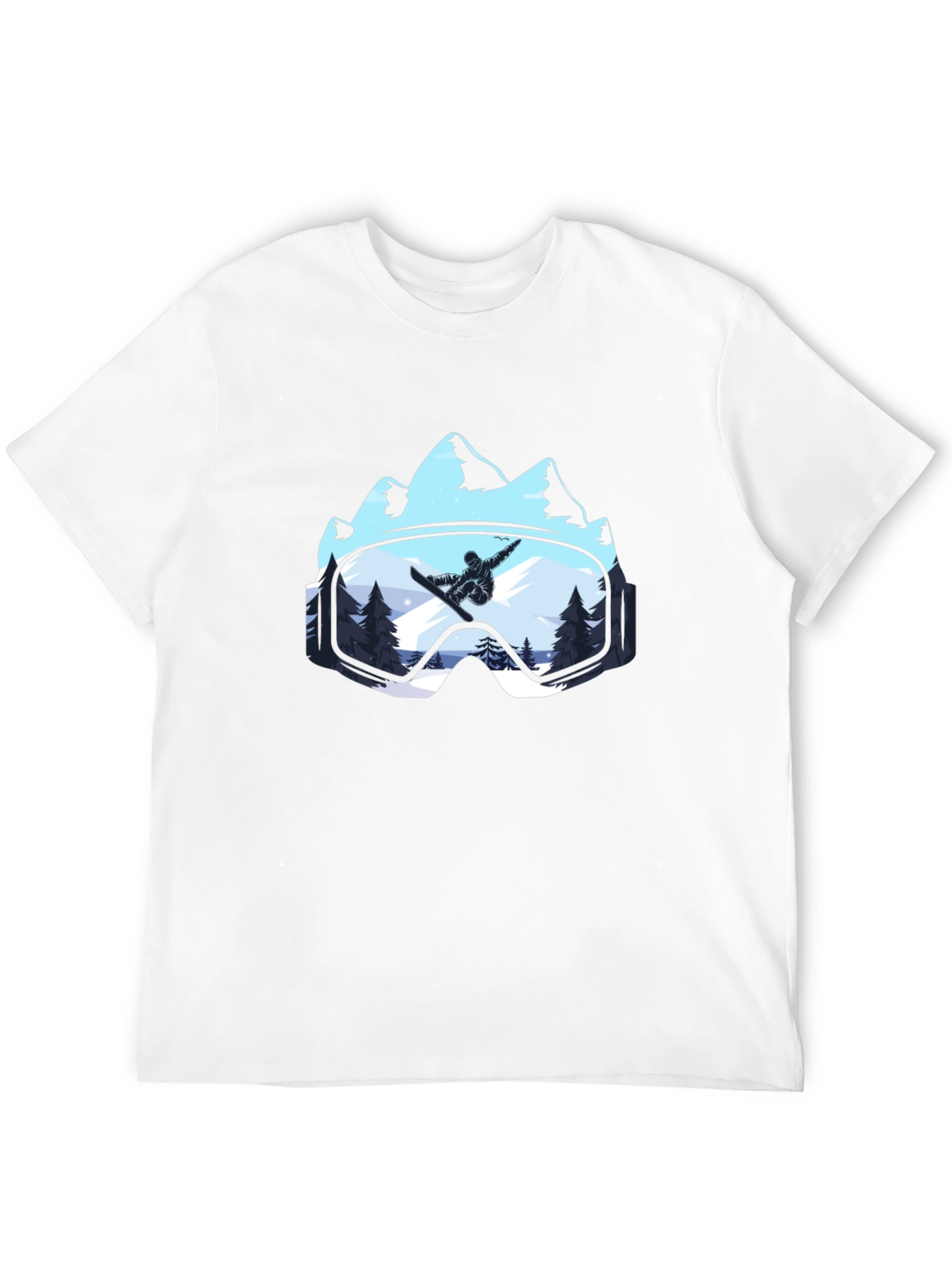 Snowboarder Mountain Goggles T-Shirt