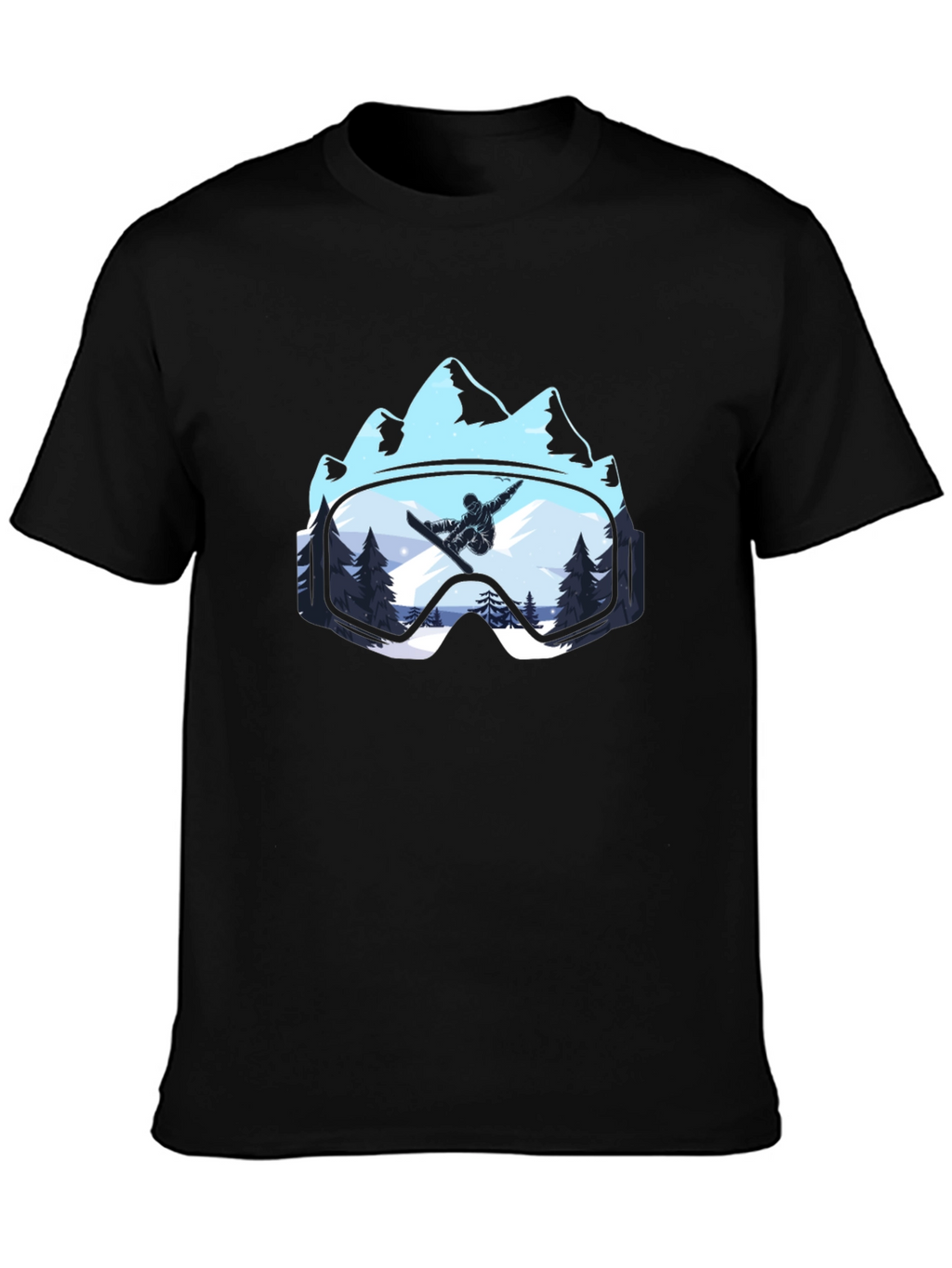 Snowboarder Mountain Goggles T-Shirt