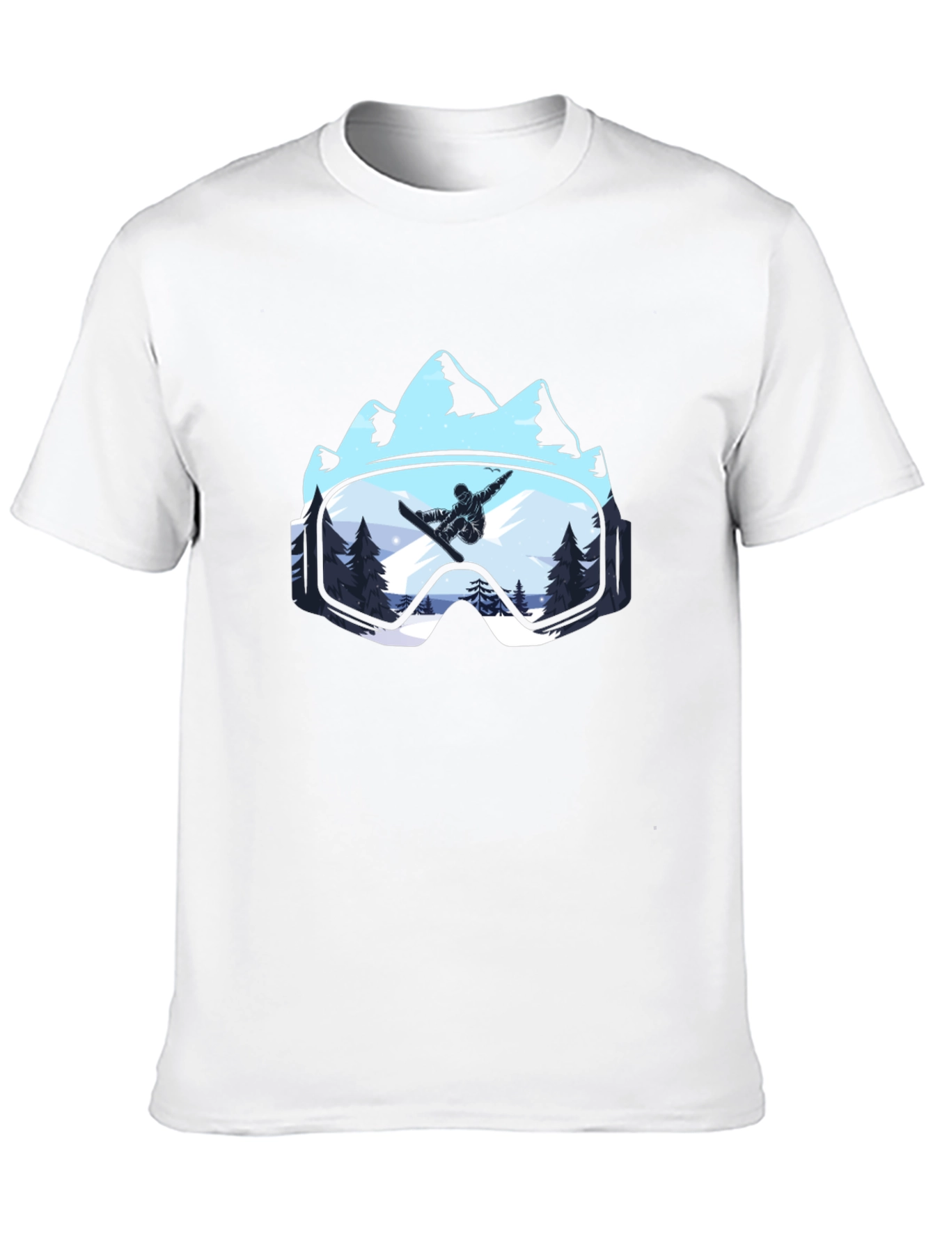 Snowboarder Mountain Goggles T-Shirt