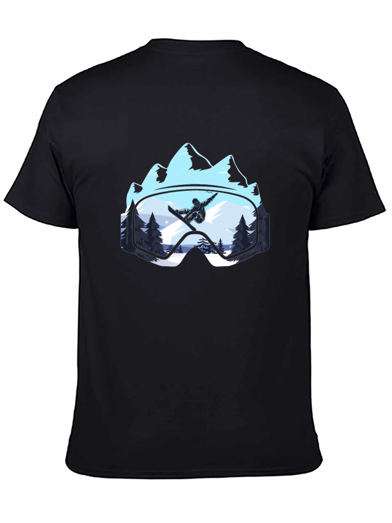 Snowboarder Mountain Goggles T-Shirt