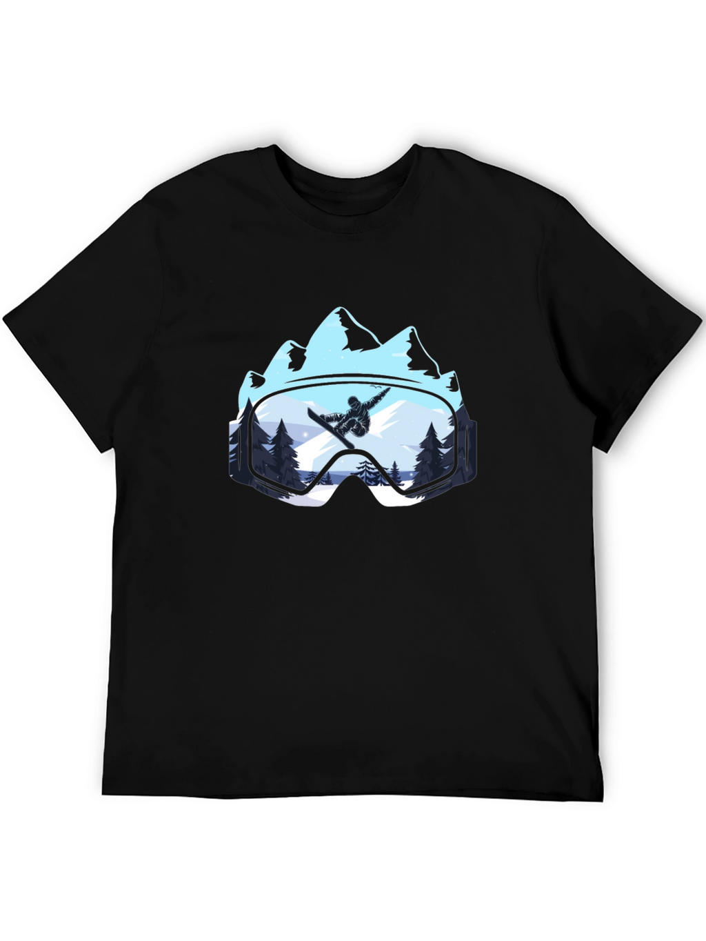 Snowboarder Mountain Goggles T-Shirt