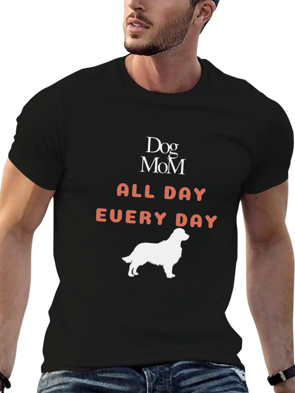 Dog Mom All Day Every Day Graphic T-Shirt