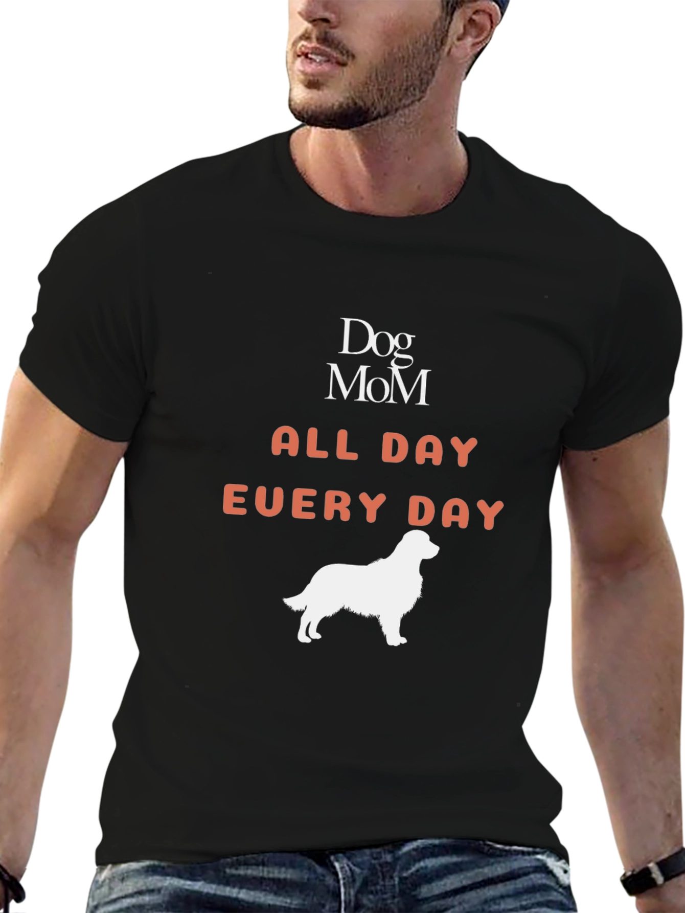 Dog Mom All Day Every Day Graphic T-Shirt