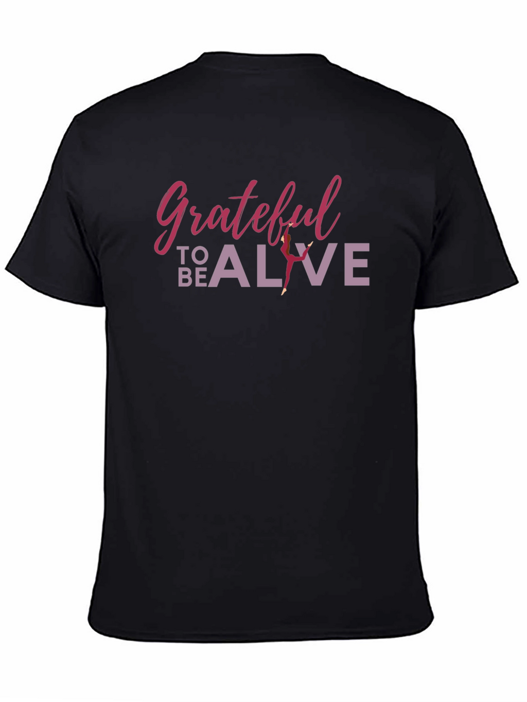 Grateful to be Alive Graphic Tee - Black