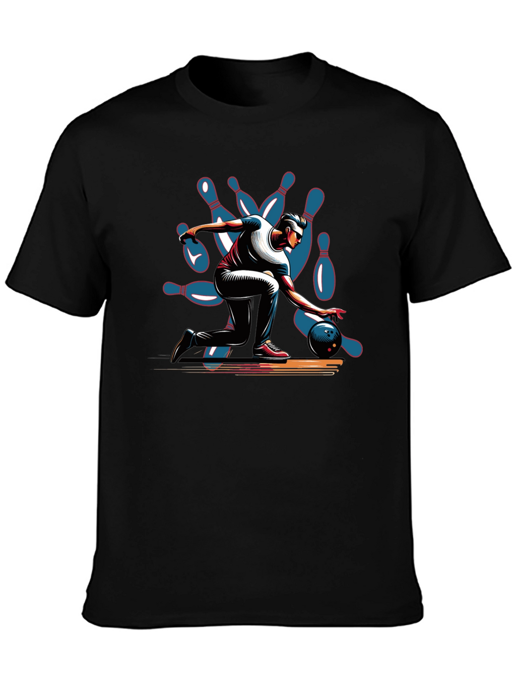 Bowling Strike Graphic Tee