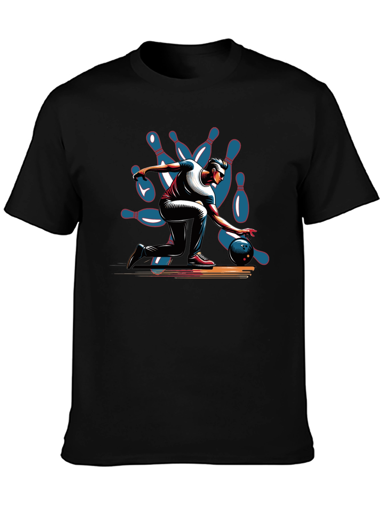 Bowling Strike Graphic Tee