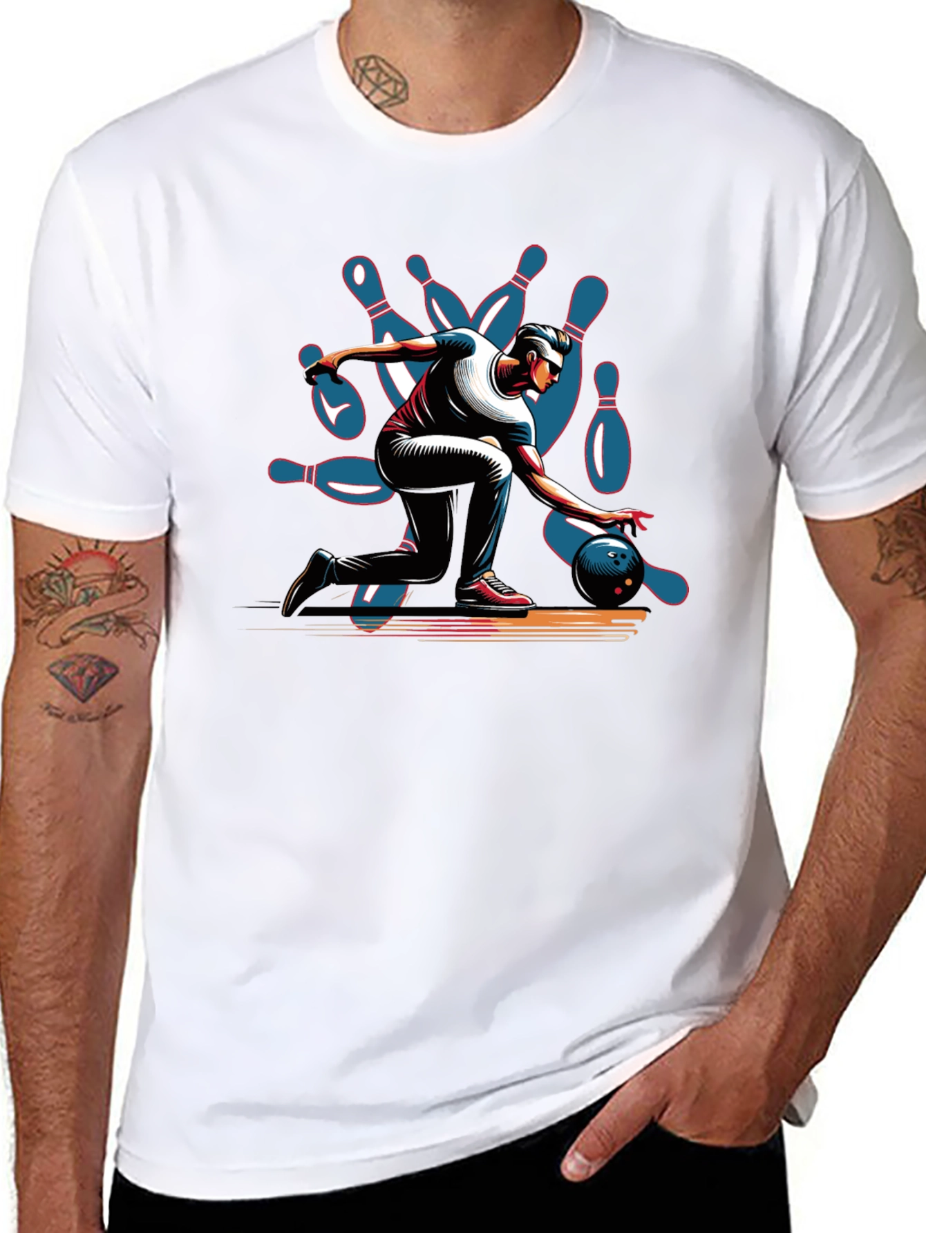 Bowling Strike Graphic Tee