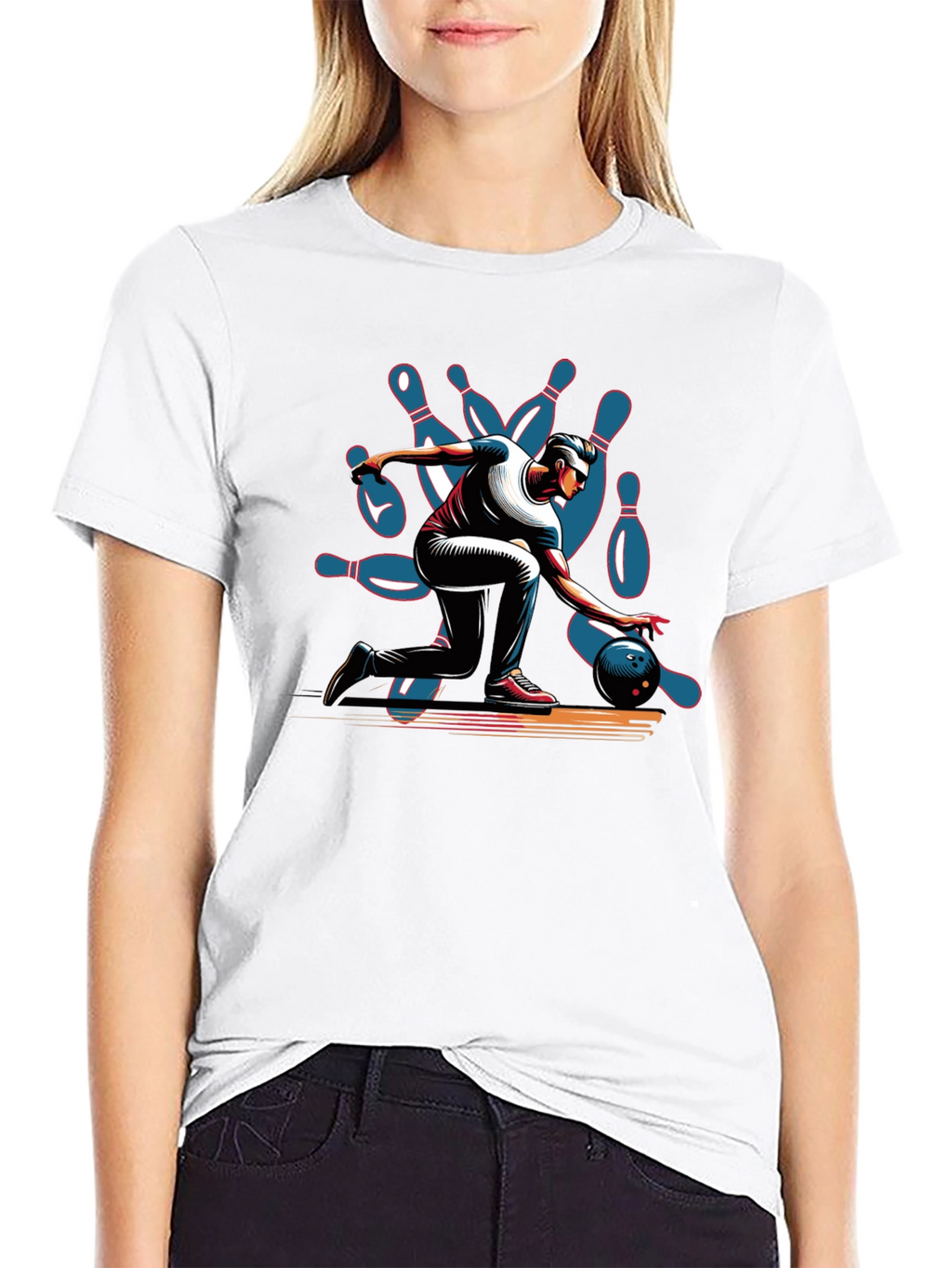 Bowling Strike Graphic Tee