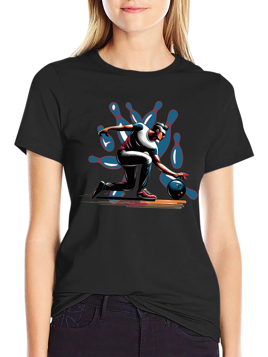 Bowling Strike Graphic Tee