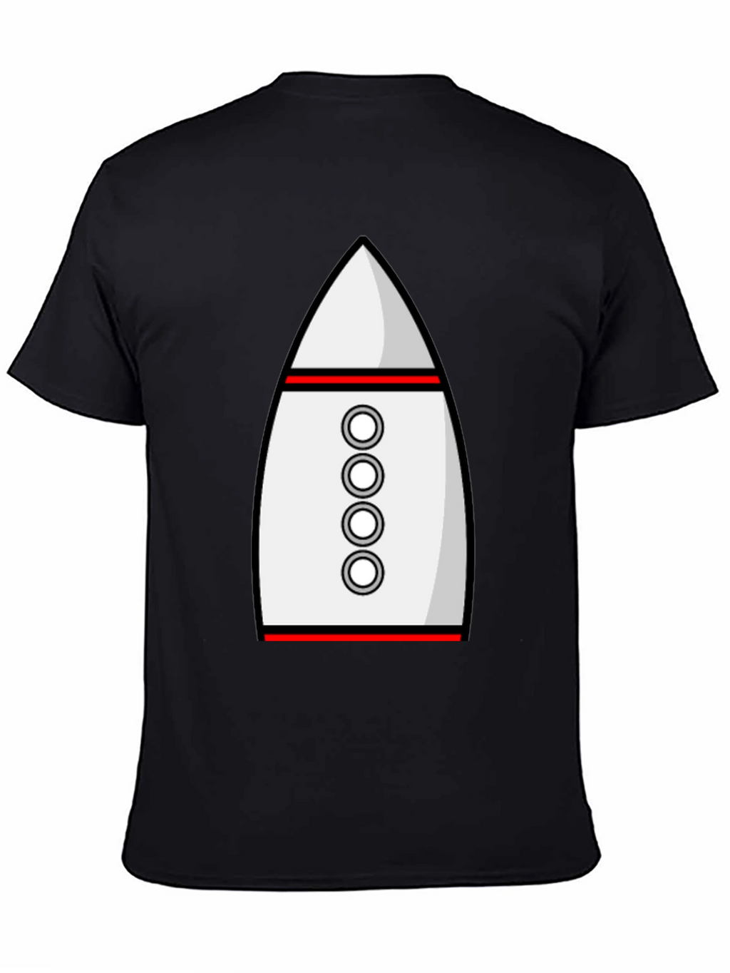 Rocket Ship Graphic Tee - Retro Space T-Shirt
