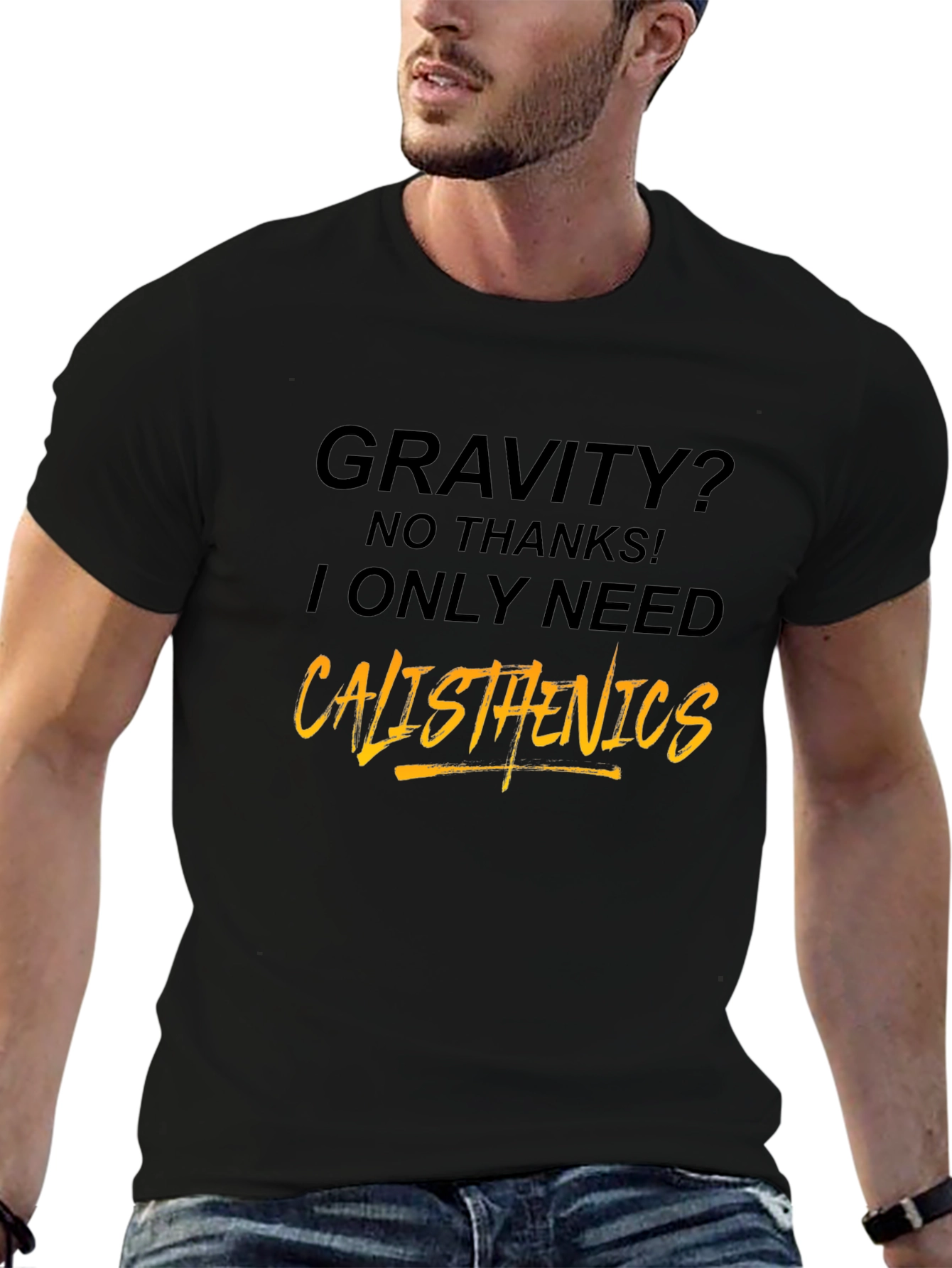 Calisthenics Graphic Tee - Gravity? No Thanks!