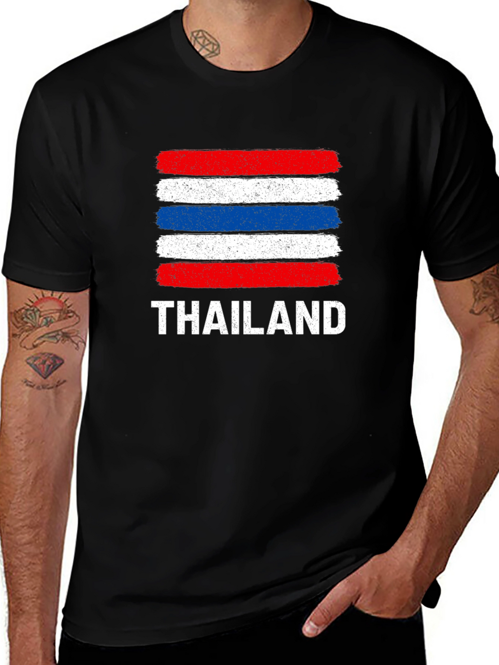 Thailand Flag T-Shirt - Travel Souvenir Tee