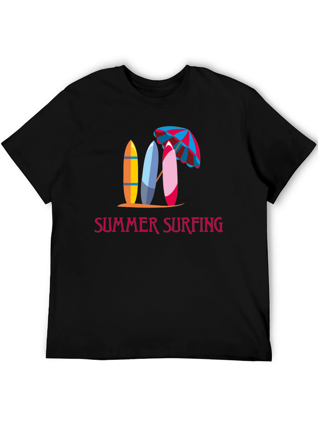 Summer Surfing Graphic Tee - Beach Vibes