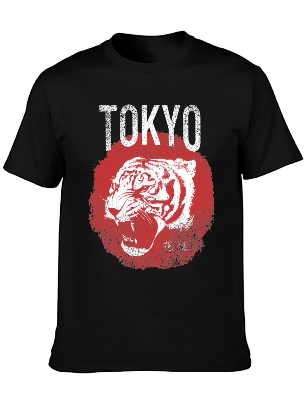 Tokyo Tiger Graphic Tee - Mens Black T-Shirt