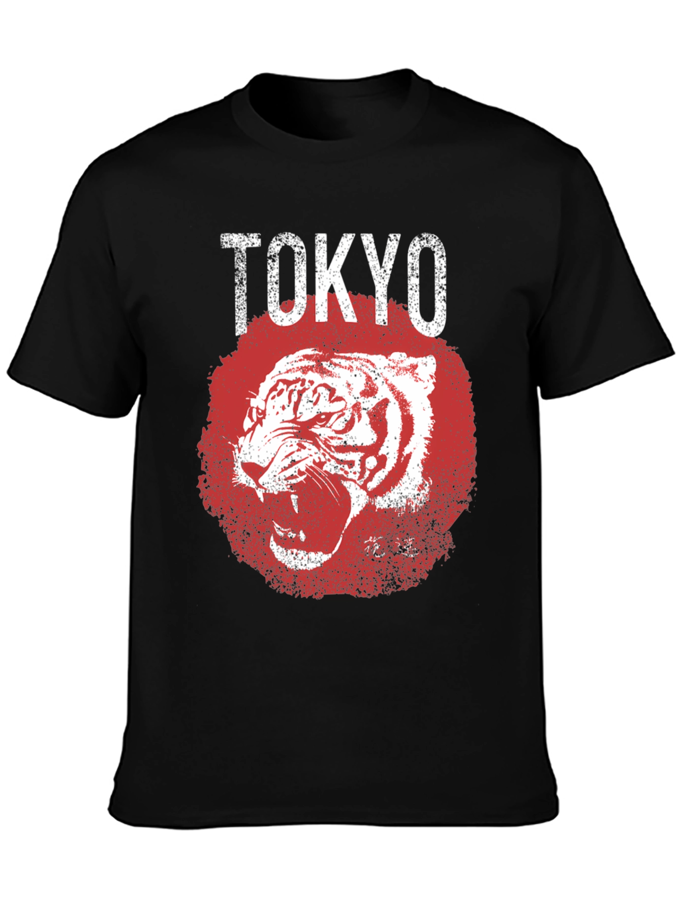 Tokyo Tiger Graphic Tee - Mens Black T-Shirt
