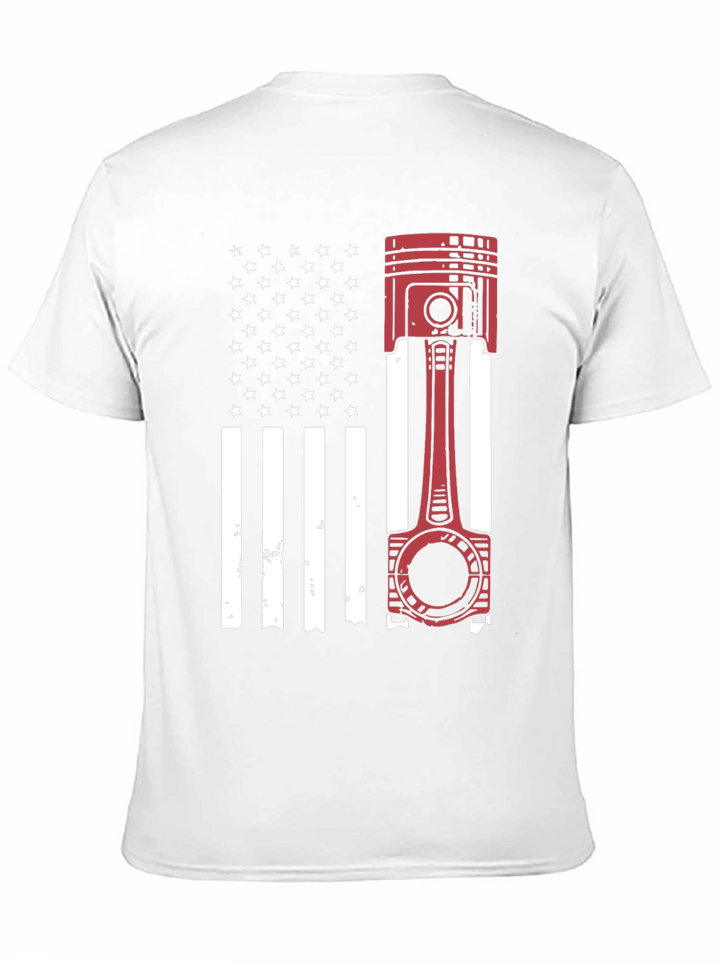 American Flag Piston Graphic T-Shirt