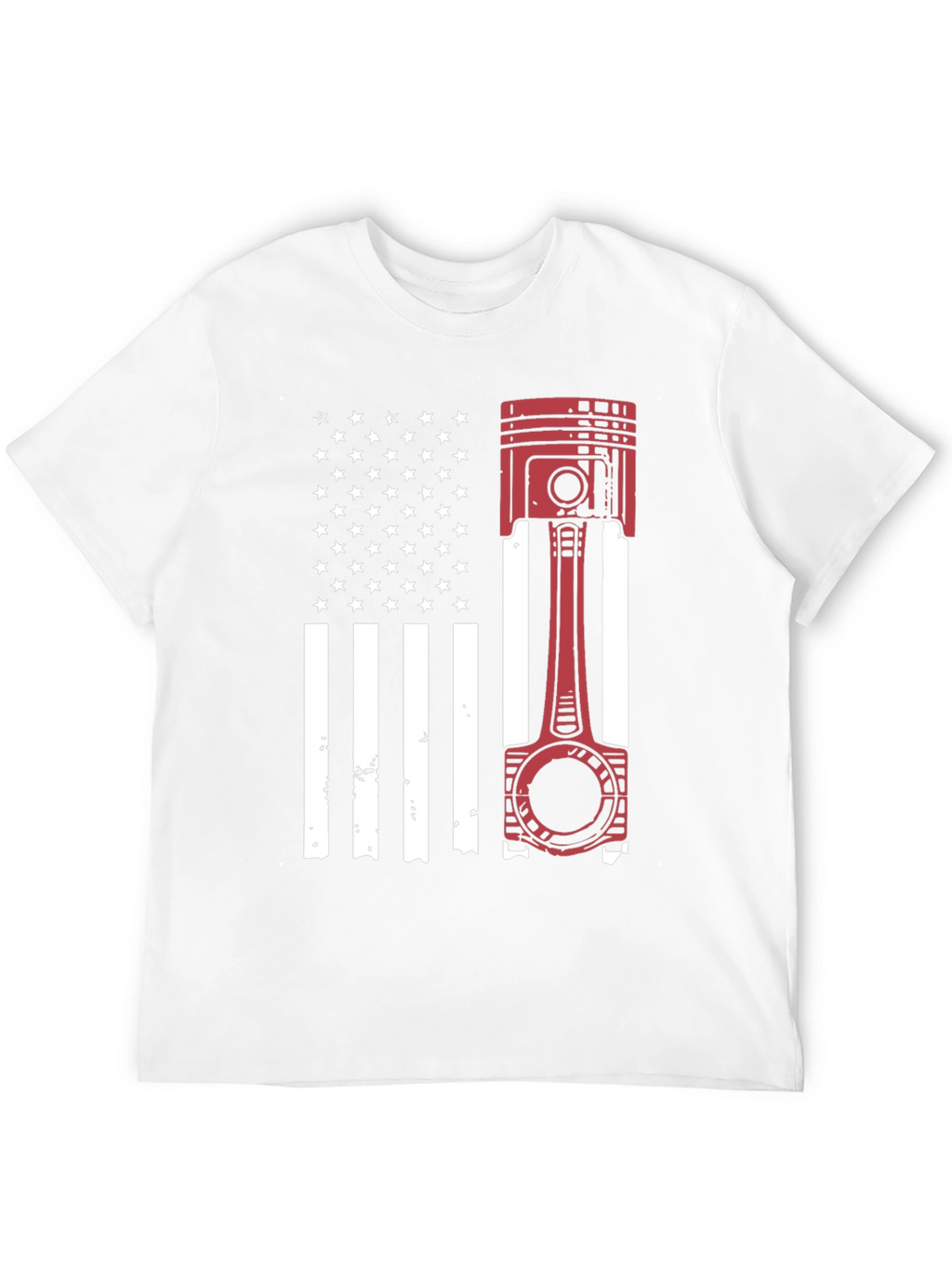American Flag Piston Graphic T-Shirt