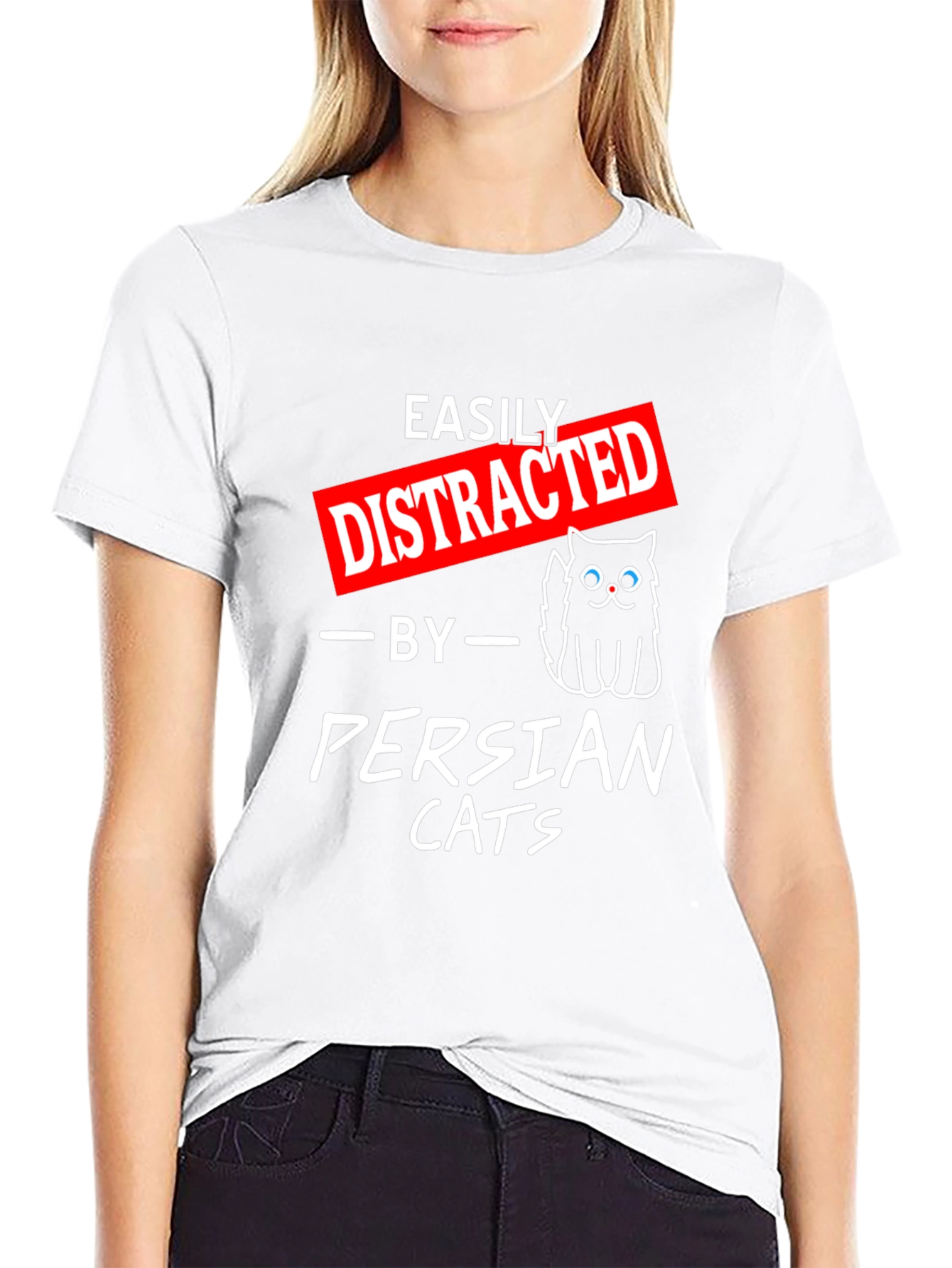 Easily Distracted by Persian Cats T-Shirt