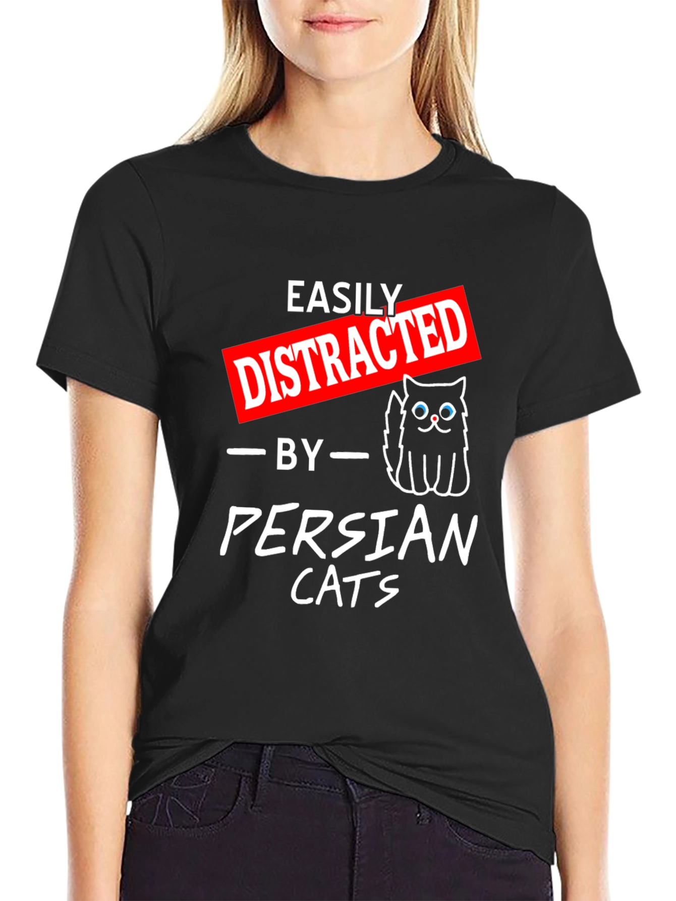 Easily Distracted by Persian Cats T-Shirt