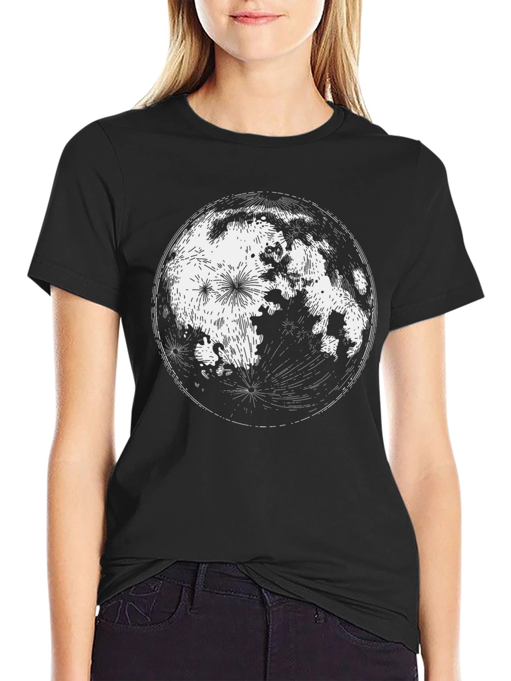 Lunar Graphic Tee - Black Moon T-Shirt
