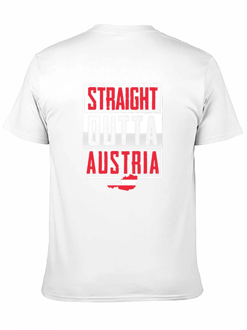Straight Outta Austria T-Shirt | Black Novelty Tee