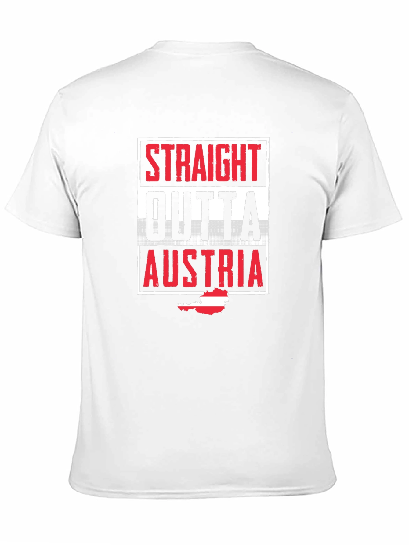 Straight Outta Austria T-Shirt | Black Novelty Tee