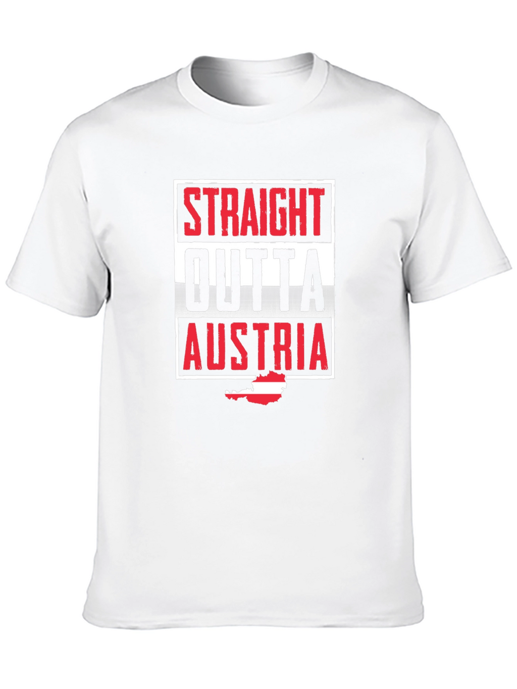 Straight Outta Austria T-Shirt | Black Novelty Tee