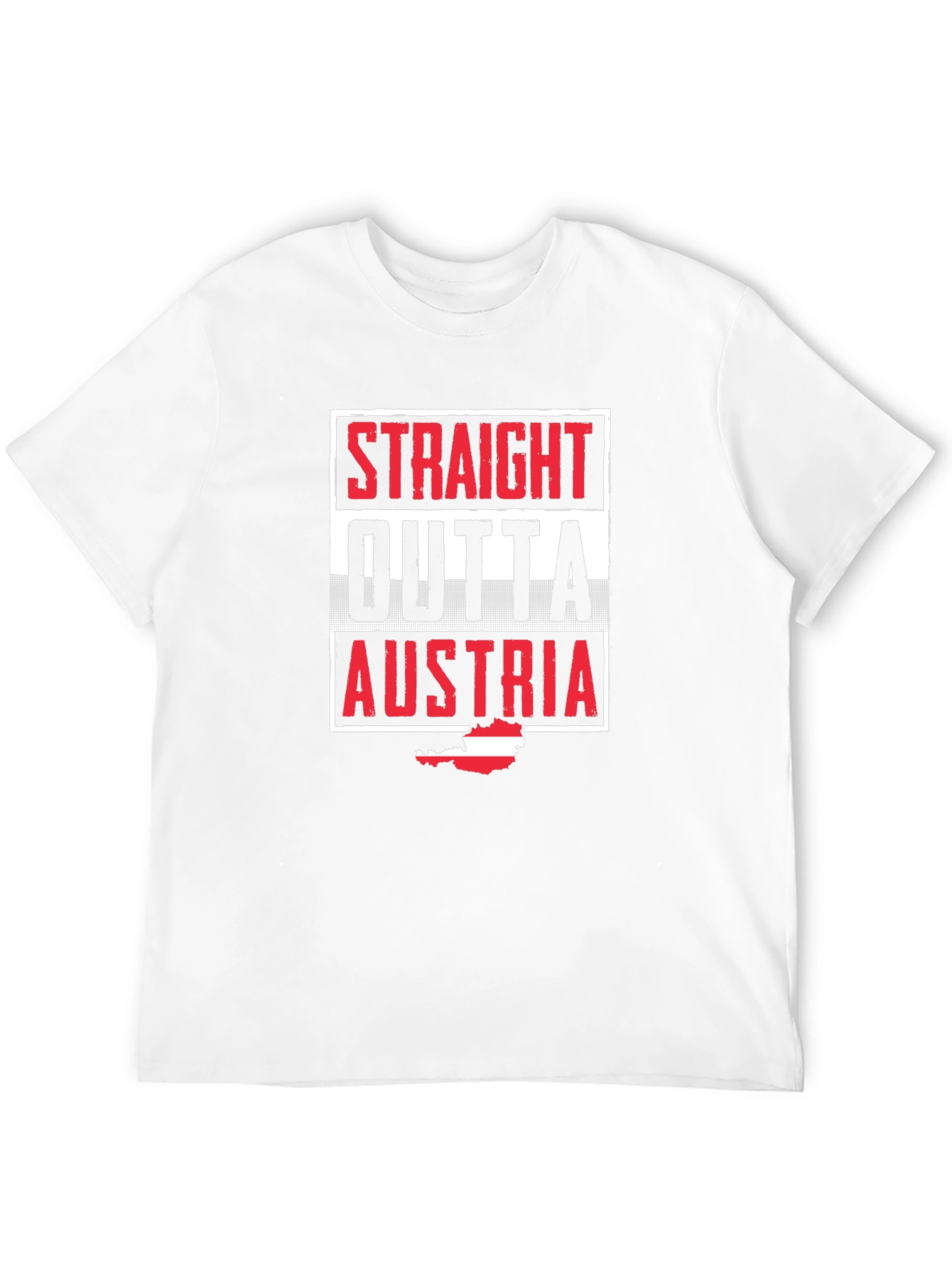 Straight Outta Austria T-Shirt | Black Novelty Tee