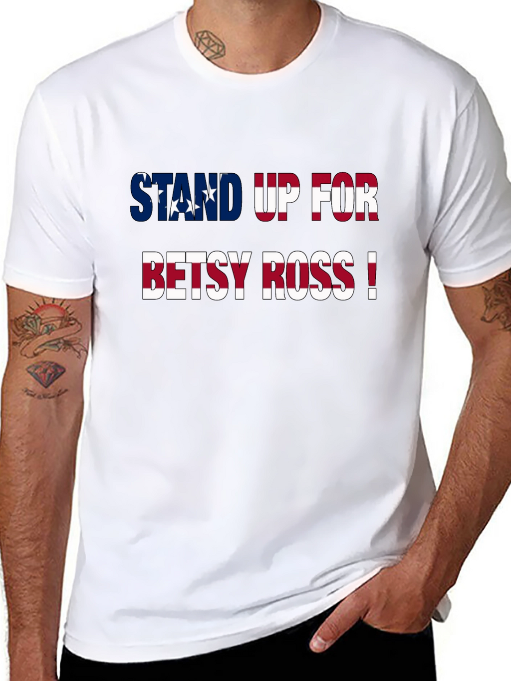 Stand Up For Betsy Ross Patriotic Graphic Tee