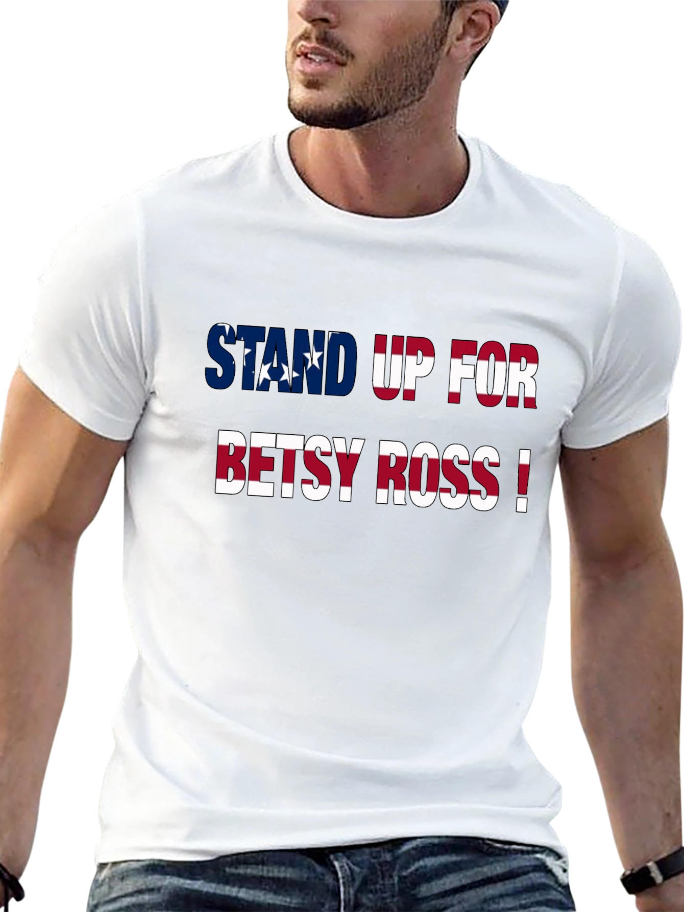 Stand Up For Betsy Ross Patriotic Graphic Tee