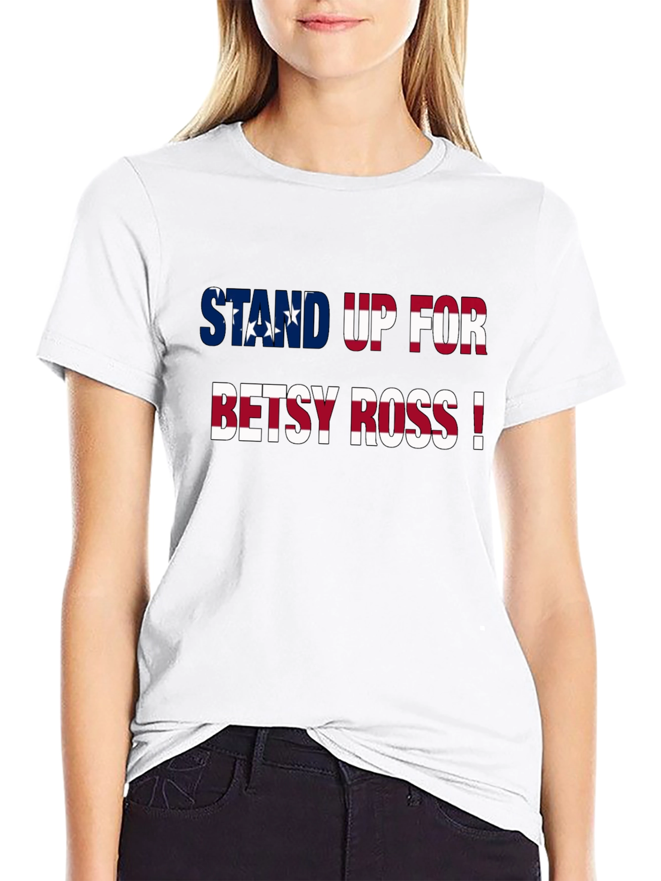 Stand Up For Betsy Ross Patriotic Graphic Tee