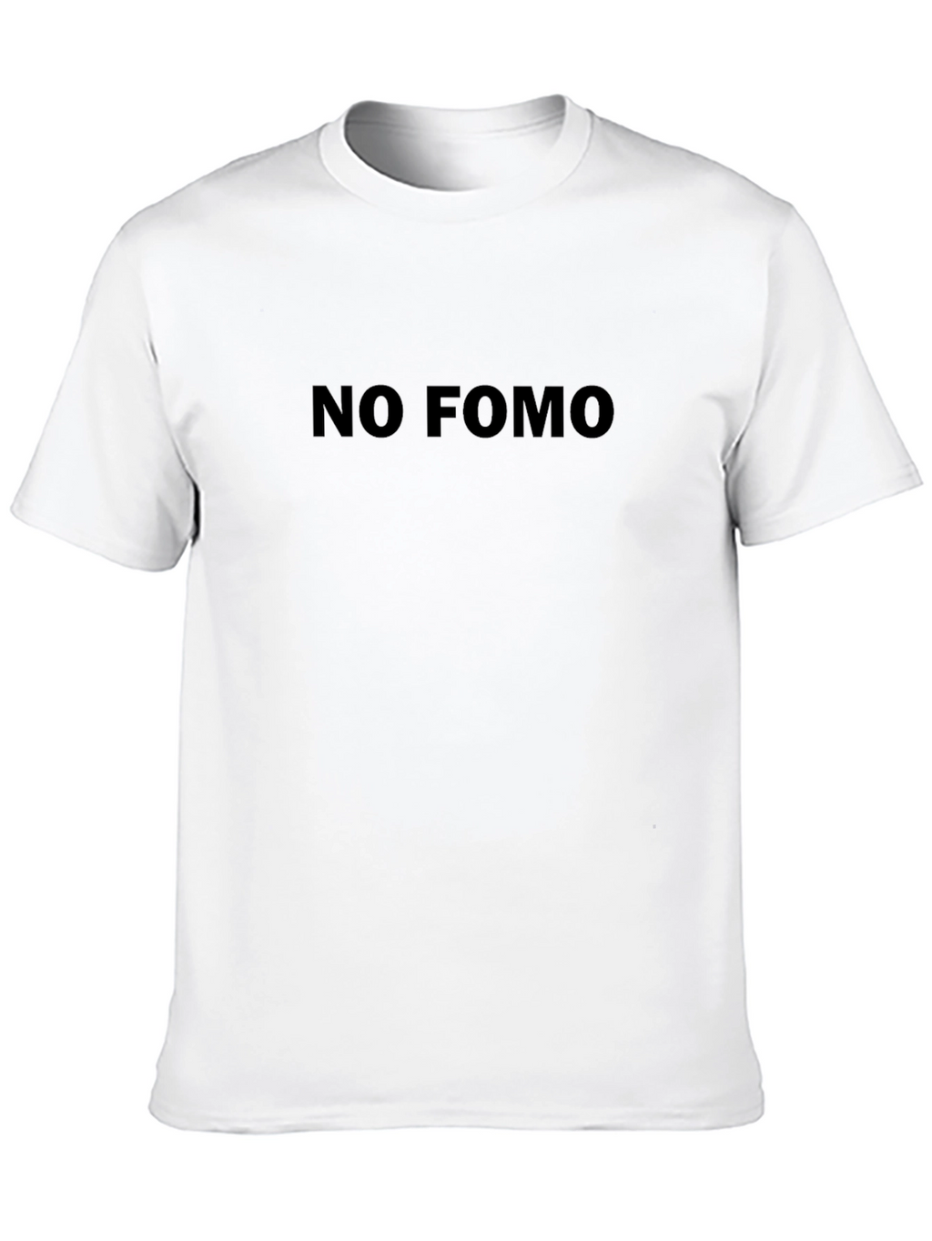 No FOMO Black T-Shirt - Comfortable Everyday Wear