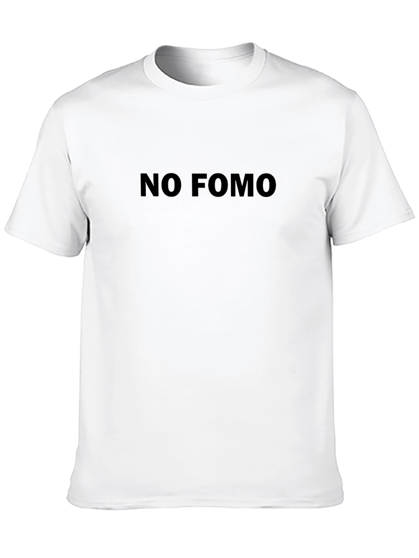 No FOMO Black T-Shirt - Comfortable Everyday Wear