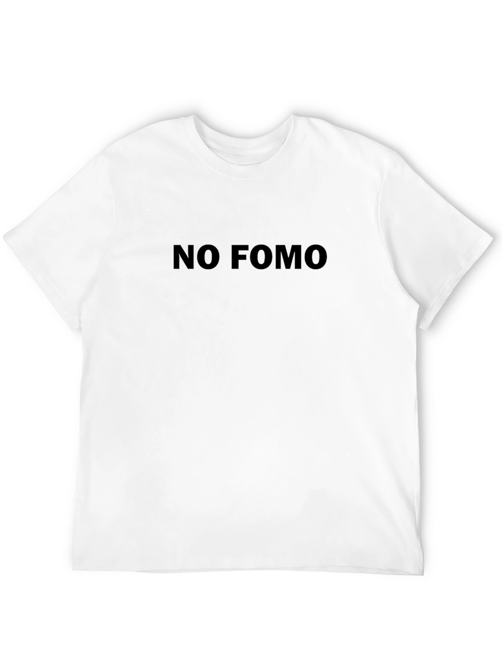 No FOMO Black T-Shirt - Comfortable Everyday Wear
