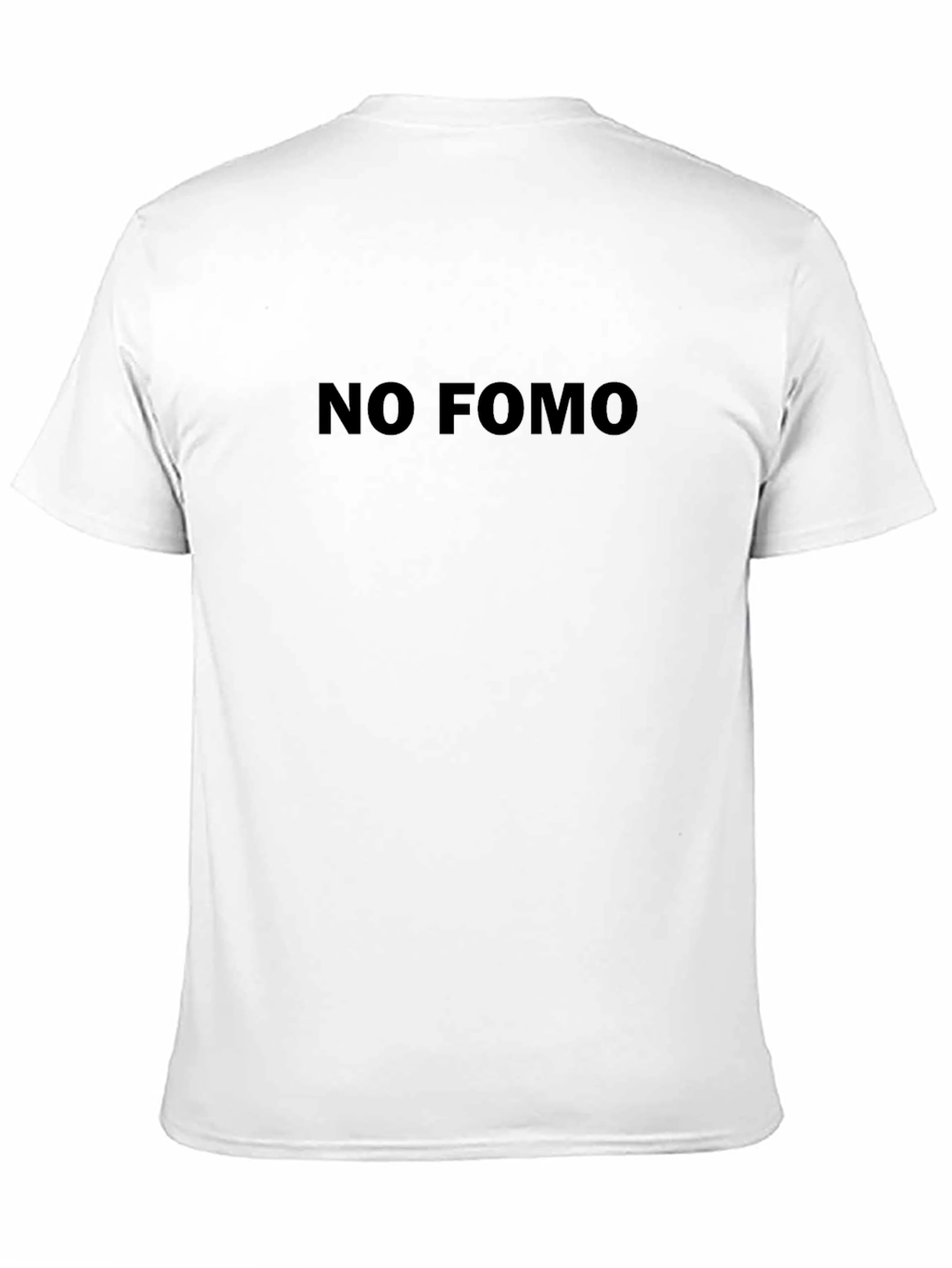 No FOMO Black T-Shirt - Comfortable Everyday Wear