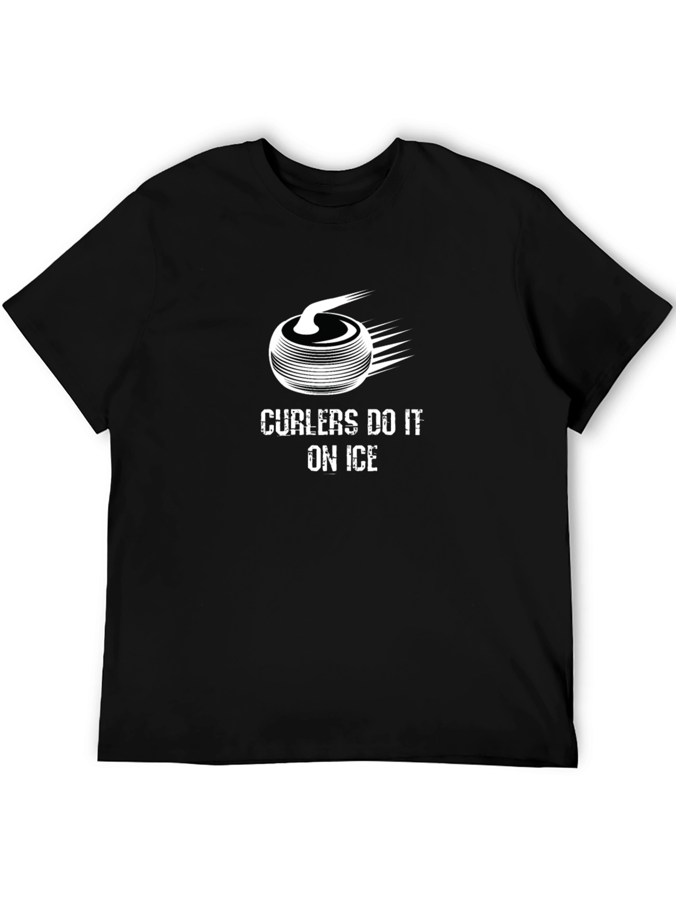 Curling T-Shirt - Curlers Do It On Ice Graphic Tee