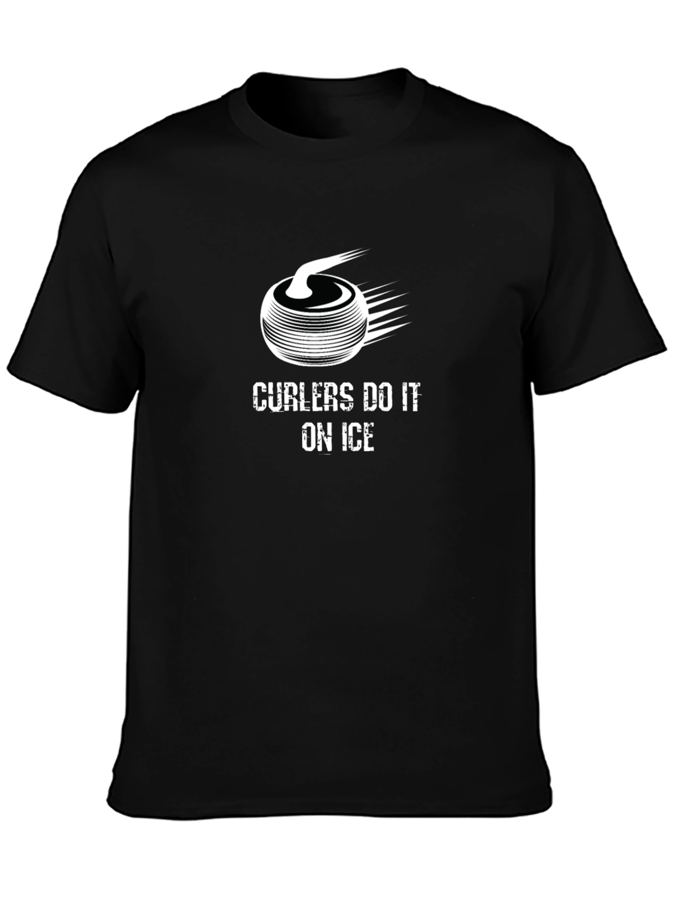 Curling T-Shirt - Curlers Do It On Ice Graphic Tee